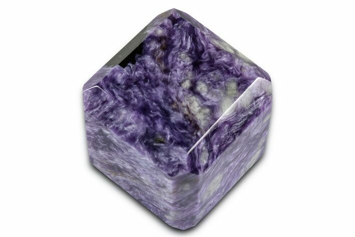Polished Purple Charoite Cube - Siberia #335587